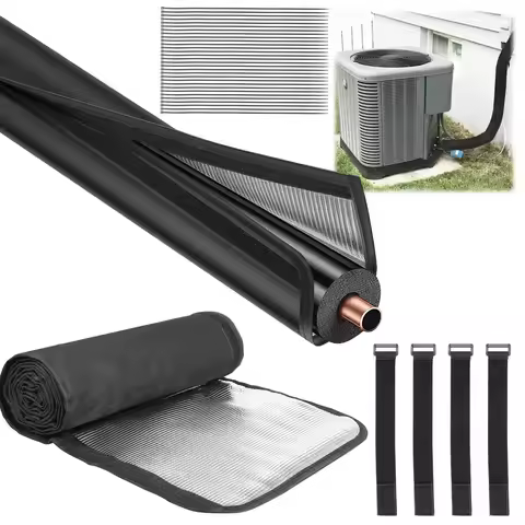 Portable AC Hose Insulation Sleeve Outdoor Air Conditioners Hose Cover Wrap 3 Layer HVAC Copper Pipe