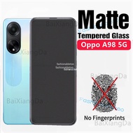9H Matte Screen Protector Tempered Glass For Oppo A98 A78 A58 Nfc A58Nfc A38 A18 A17 K A17K A 98 A 7