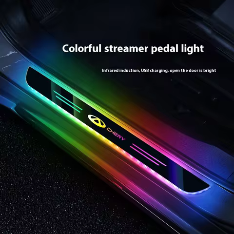 Car LED Wireless Threshold Light For Chery Tiggo 3 4 5 7 7Pro 8 Plus Arrizo GX 5x EQ7 Fulwin 2 A3 A5