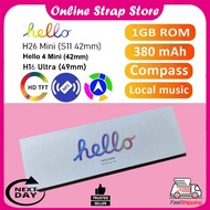 H26 Mini / Hello Watch 3 Mini / Hello 4 Mini / H16 Ultra Smart Watch 1GB Rom Local Music Album Sync 