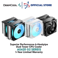 DEEPCOOL AG620 G2 ARGB / NON-ARGB DUAL TOWER CPU AIR COOLER - BLACK / WHITE