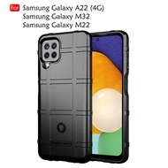 Carristo Samsung Galaxy A22 4G / Samsung Galaxy M32 / Samsung Galaxy M22 Rugged Shield Thick TPU Wit