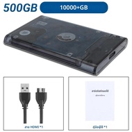 PEAPRIT 500G เกมฮาร์ดดิสก์สำหรับเล่นเกมย้อนยุค 14000 เกม 30 อีมูเลเตอร์ สำหรับ SWITCH/X BOX/PS3/PS2/