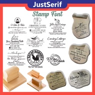 Custom Made Extra Large Rubber Stamp, Cop Getah Besar Plastik Handle 60mm x 70mm