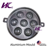 (HC) Acuan Kuih Bahulu Aluminium 7 Lubang Bulat Acuan Takoyaki