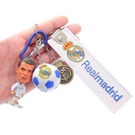 Newest Football Keychain Cristiano Ronaldo Lionel Messi Erling Haaland Kevin De Bruyne Trendy Souven