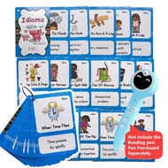32 Groups/set English Proverb Idioms Kid English Word Flash Card Toys Children Smart Reading Pen