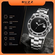 Buzz Germany Special Edition Jam Tangan Lelaki Men's Stainless Steel Automatic Watch BZ-L3015