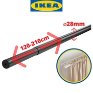 IKEA HUGAD Curtain Rod Adjustable / Batang Rod Besi Langsir 28mm READY STOCK