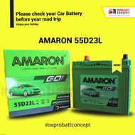 55D23L Amaron Go Battery Proton Exora, Inspira,Preve, Lancer, Mirage,Outlander, Xtrail, Slyphy, Mazd
