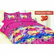 BONITA SINGLE BEDSHEET 120X200 PRINCESS FAMILY MOTIF