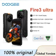 【Official shop】DOOGEE Fire 3 Ultra Rugged Smartphone 5G 5.5" HD 6(6GB+Up to 18GB Extended RAM)+256GB