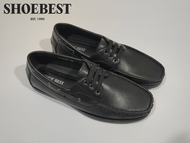 ShoeBest Black & Brown Formal Leather Shoes Top Sider for Men " Maxford " W8840