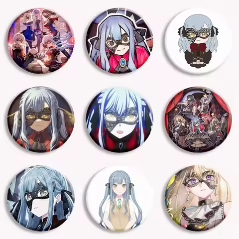 Ave Mujica Anime Soft Button Pin Hot Manga BanG Dream! Kawaii Cartoon Brooch Badge Bag Decor Fans Co