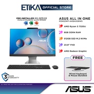 Asus M3402WF-AKBA008WS AIO Desktop PC | AMD Ryzen 3 7320U 8GB D4 512GB 23.8" FHD MS Office W11