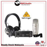 Behringer U-Phoria Studio Complete Recording Podcasting Bundle (UM2 / C-1 / HPS5000)