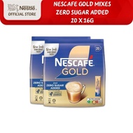 [Bundle of 2] NESCAFE GOLD 2in1 Zero Sugar Coffee Sachets (20 x 16g)