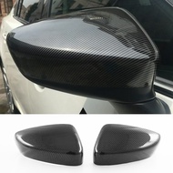 For MAZDA 2 2015-2021 carbon fiber pattern car side mirror  cover trim，MAZDA2 rearview mirror garnis