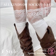 👸🏻E. Style [Ready Stock-Next Day Delivery] H0052 Knee Japanese Transparent Socks Japanese Socks Mid-