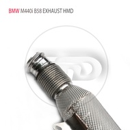 HMD Exhaust System High Flow Performance Downpipe for BMW M440i B58 Engine 3.0T With Catalytic Heade
