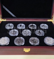 [議價][全套2安可散買] 2016-2021 英國皇家鑄幣局 英女王神獸系列 2 安士 999.9 純銀幣 全套 11 枚收藏套裝 連木盒 UK Queen’s beasts 11 silver 9