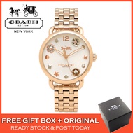 [Original] Coach Delancey Rose Gold Ladies Women Watch Jam Tangan Wanita Perempuan - 14502811