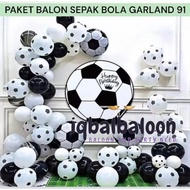 Soccer Balloon Package 91pcGARLAND Soccer Birthday Decoration/