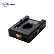 NP-F Battery Charger Battery Adapter Plate with DC12V DC8V USB-A Output Cold Shoe Adapter 1/4 Inch S