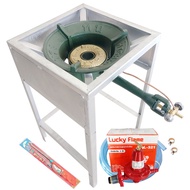 HIGH GAS ชุดเตาแก๊สแรงดันสูง หัวเตา KB8 เตาแม่ค้า พร้อม ชุดหัวปรับแก๊ส แรงดันสูง Lucky Flame รุ่น L-