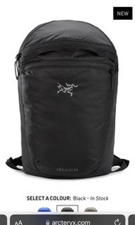 Pre order 預訂 arcteryx HELIAD 15L BACKPACK