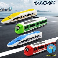 OUDIMEI Pull Back Train, High-speed Educational Train Simulation Model, Kids Gift Colorful Plastic M