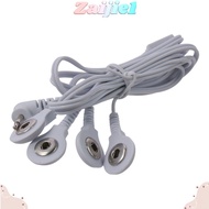 ZAIJIEEE Electrode Wires, 2.5mm Plug to 3.5mm Snap 1.2M/3.94ft Cable Lead Wires, Multifunctional 4 i