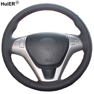 For Hyundai Rohens Coupe 2009 Rohens Coupe Hand Sewing Car Steering Wheel Cover