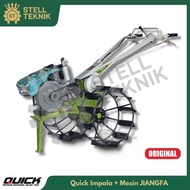 Mesin Traktor Bajak Sawah Quick Impala + Mesin Jiangfa