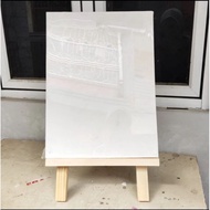 30 X 40 PAINTING Canvas WITH 30 X 50 EASEL Plain White Canvas Including Stretcher Frame and Quality 