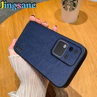 Jingsanc เคสหนังสีฟ้าสำหรับ VIVO V30 V29e V29 V27e V27 V25 V23 Y78 Y77 Y76 Y36 Z7 Pro 4G 5G Y27s ผิว