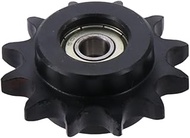 Bearing Circlip 12 Tooth Durable 8mm Bore 1/2" Pitch Convex Idler Gear Practical Chain Idler Sprocke