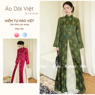 Nha Xa silk ao dai designed with 4 high-end four-piece designs - Viet Store AD53