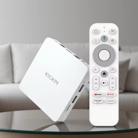 KICKPI KP1 TV Box Google Certified Netflix 4K Android 14.0 Media Player 16G Support Chromecast Dolby