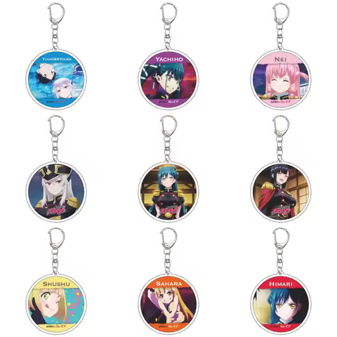 55MM Anime Mato Seihei no Slave Keychain Uzen Kyōka/Azuma Himari/Tatara Konomi Key Chain Acrylic Mod