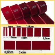1 Yard - 5 cm | Velvet Ribbon / Premiumbeludru NOT 1 ROLL BUT 1 Yard (90 cm)