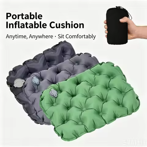 Outdoor Inflatable Cushion, Lightweight and Foldable Cushion, Office Cushion, Camping Cushion, Campi