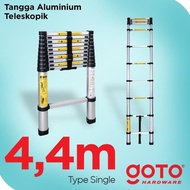 4.4M Telescopic Aluminum Folding Ladder Single Telescopic Ladder 4.4 M