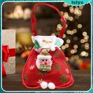 [Lslye] 3x Christmas Knitted Doll Gift Bags, Christmas Drawstring Gift Bag Party Favors Christmas Gift Bag for Xmas Party Festivals