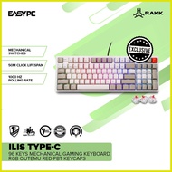 ◄ ☼ ❏ EasyPC | Rakk Ilis Type-c RGB Mechanical Keyboard | 96 Key Layout | 1 Year Replacement Warran