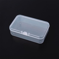 Multipurpose Small Transparent Square Plastic Storage Box Display Case Card Name Card Jewerly Organizer