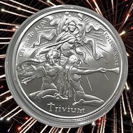 1 oz .999 Silver Shield Trivium Girls BU Round + Free Capsule + Gift Pouch