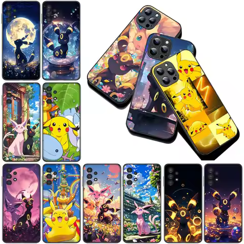 for Samsung Galaxy A04 j7 J5 J2 Prime J8 A01 A02 A03 A42 M06 M16 M56 M23 M17 Phone Case Espeon P-Pik