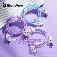 【Android Universal】BlueWow Charger Protector Ins Flower Charger Case Cable Protectors for Android US
