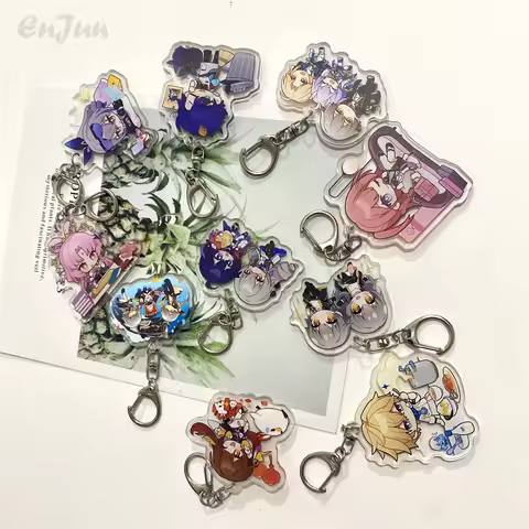 Honkai: Star Rail Game Keychain Bailu Sampo Koski Sushang Kawaii Cartoon Acrylic Pendant Keyring Jew